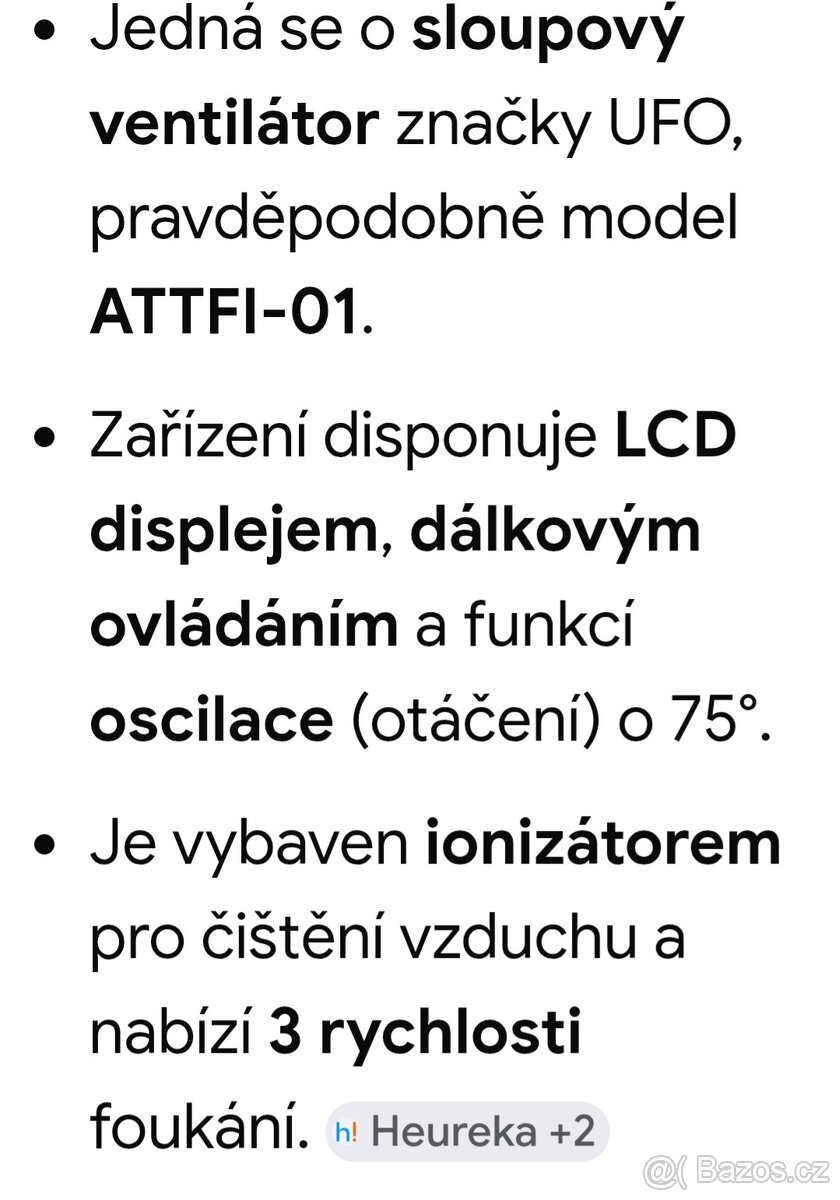 Sloupovy ventilátor s ionizerem - 4