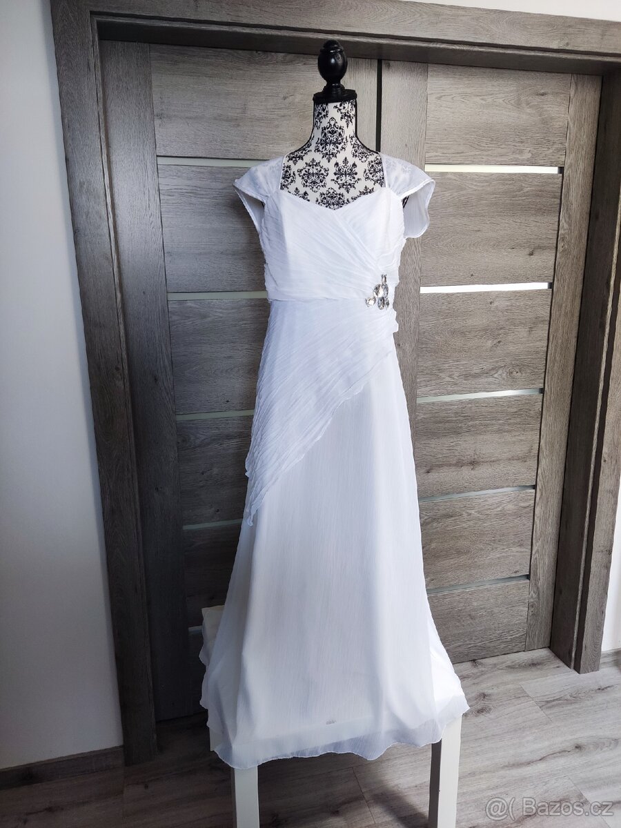 Lehoučké svatební šaty vel.44 - 4