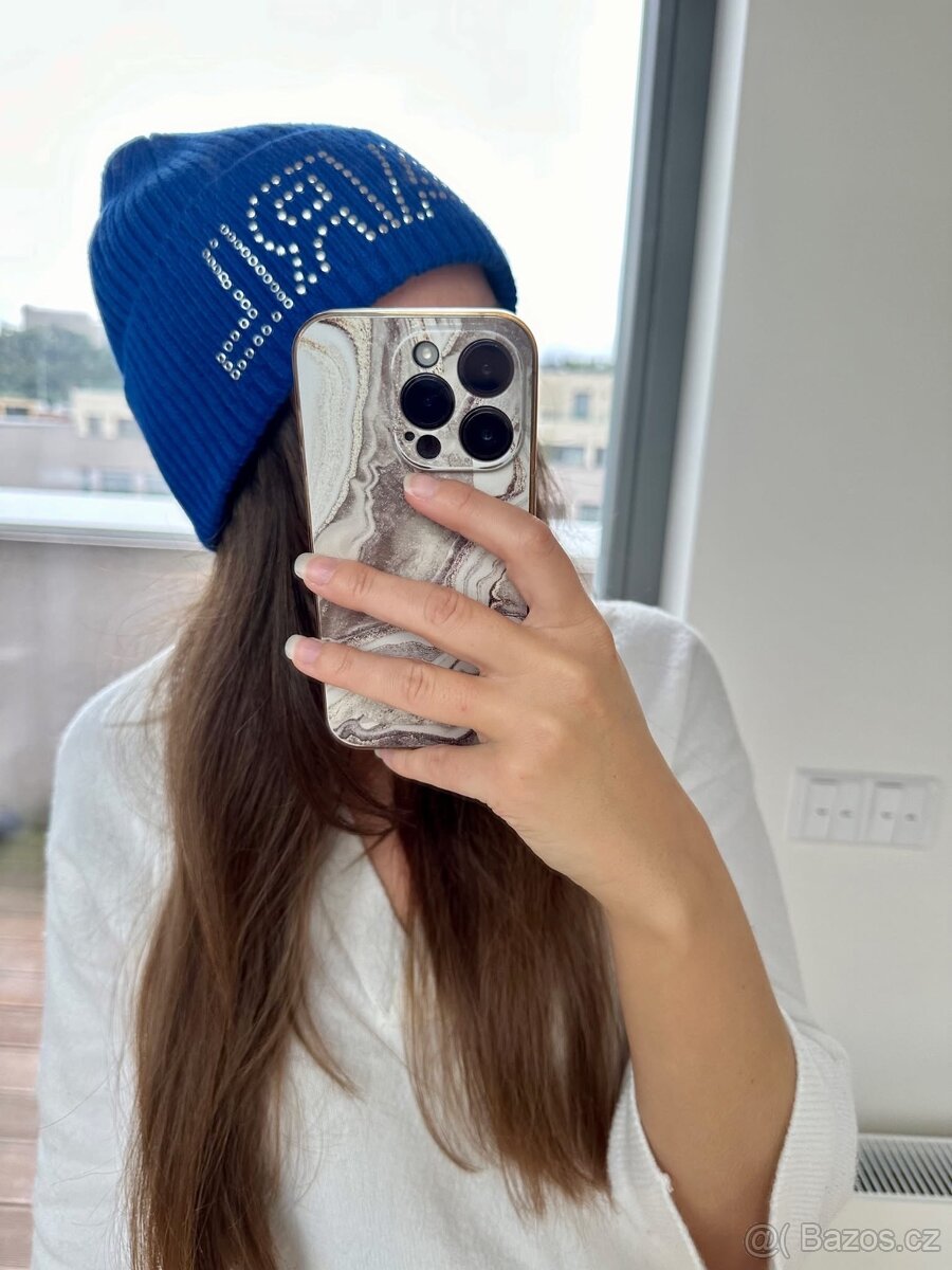 KARL LAGERFELD ZIMNÍ ČEPICE MODRÁ - 4