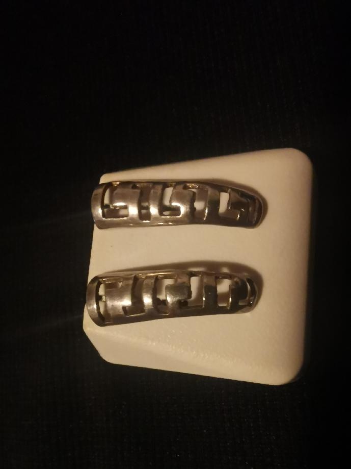 Stříbrné náušnice s ornamenty - 4