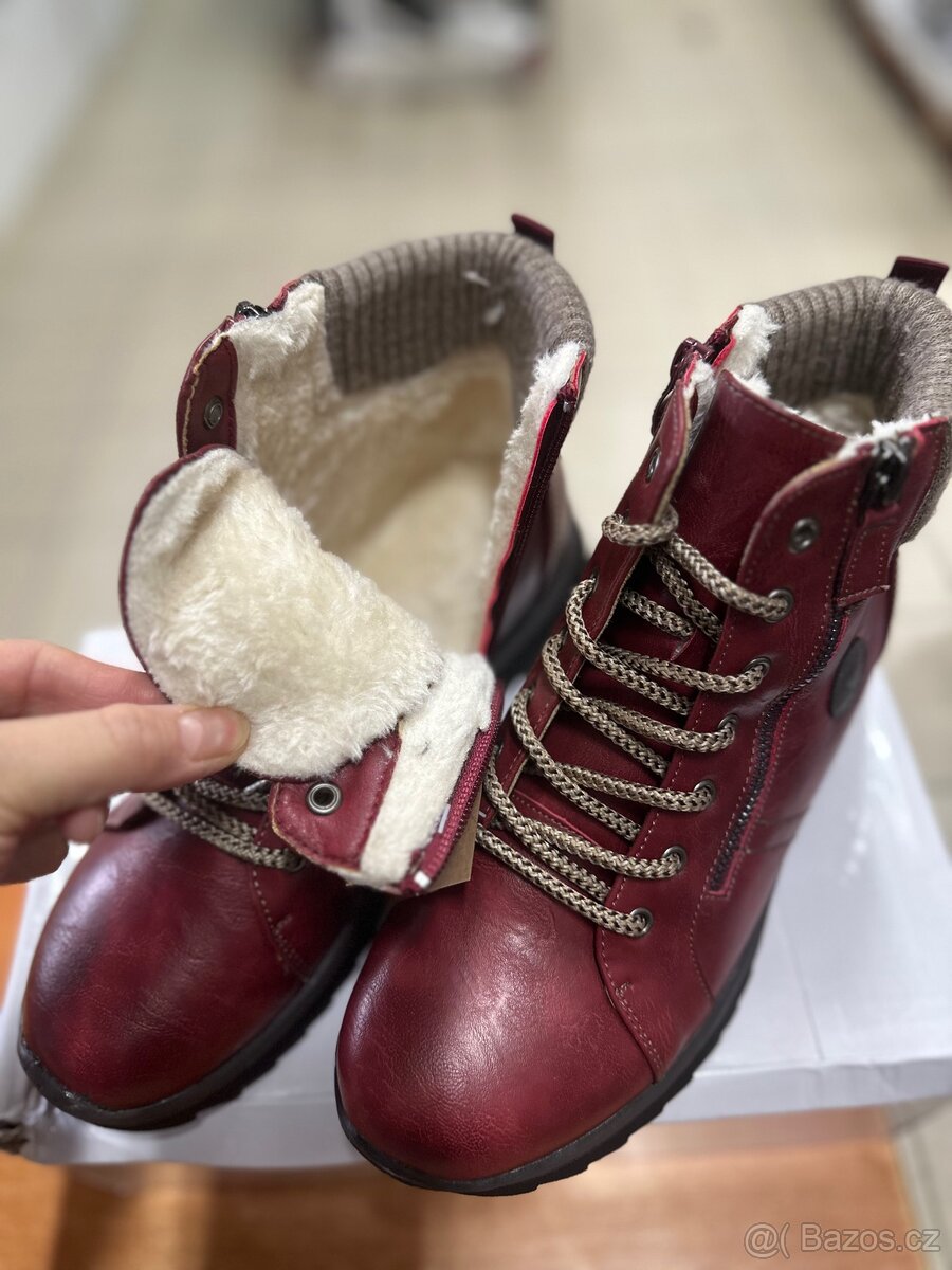 Damske zimni boty , s kožíškem uvnitř - 4