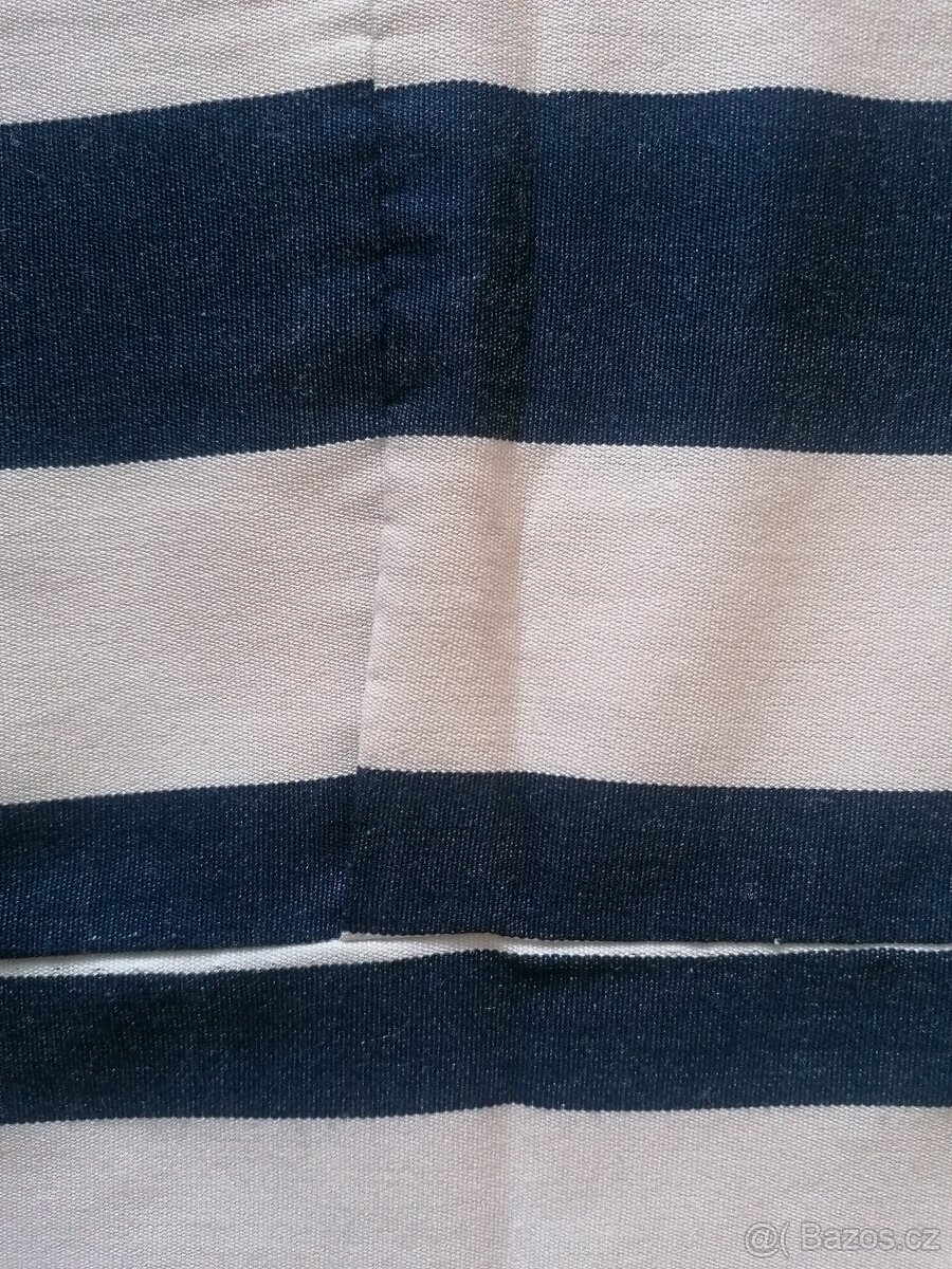 Pruhované modro-bílé závěsy - 4