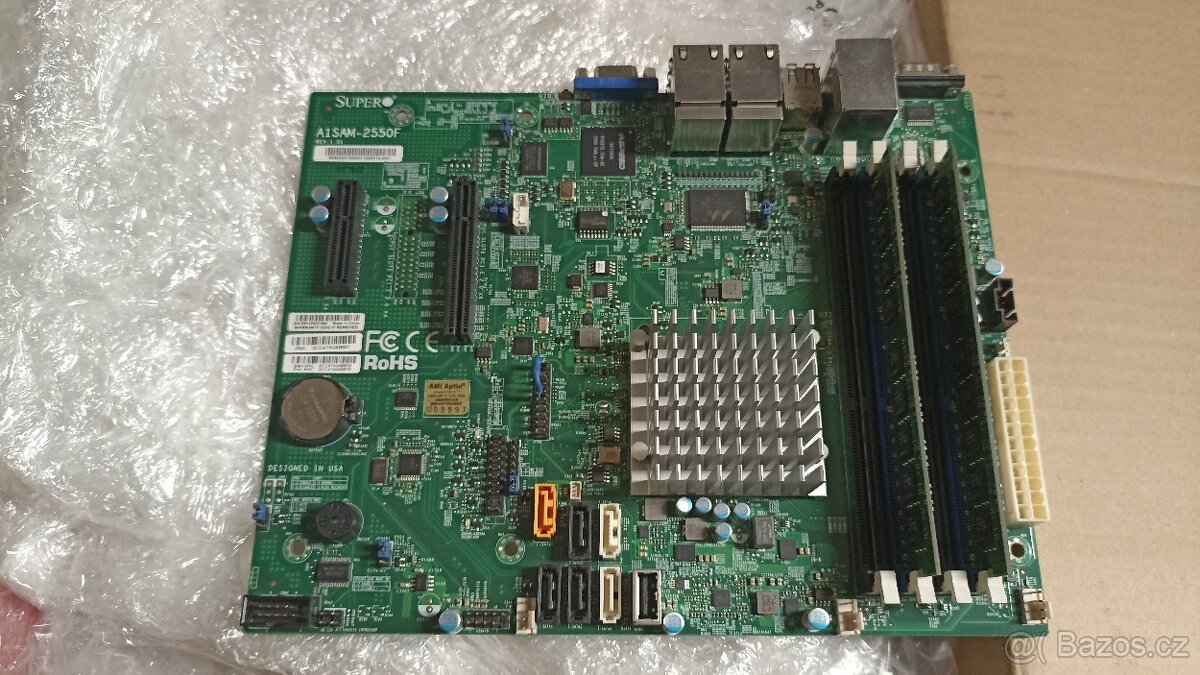 Supermicro A1SAM-2550F, Intel Atom C2550 14W TDP, 16GB RAM - 4