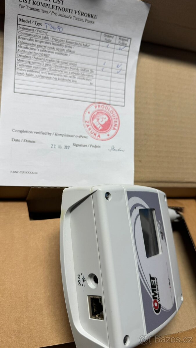 Comet-měření teploty a vlhkosti Ethernet-nový - 4