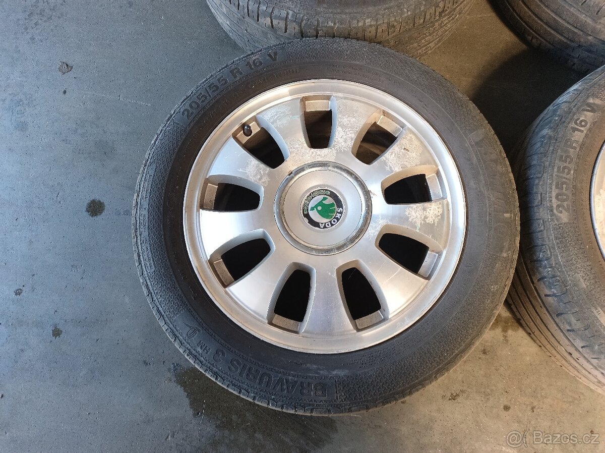ALU 16 Škoda 5x100 + pneu - 4