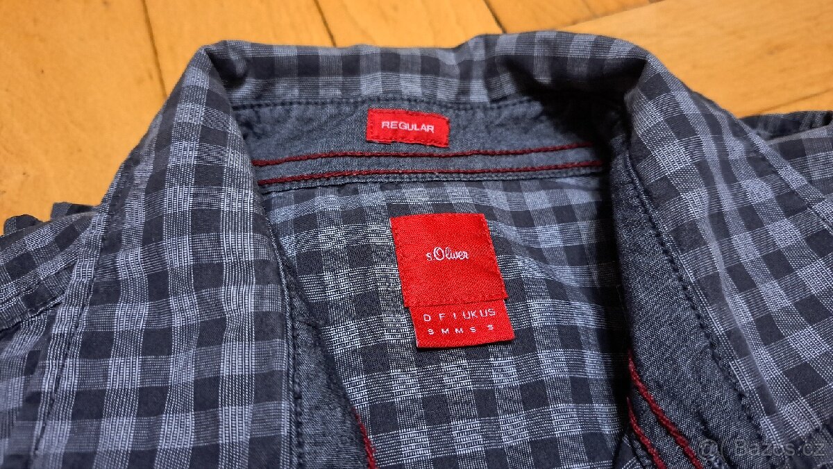 Značkové kostkované košile, vel.S - 4