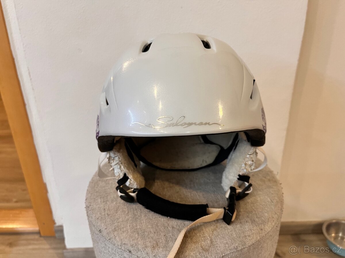 Lyžařská helma přilba + brýle - 4