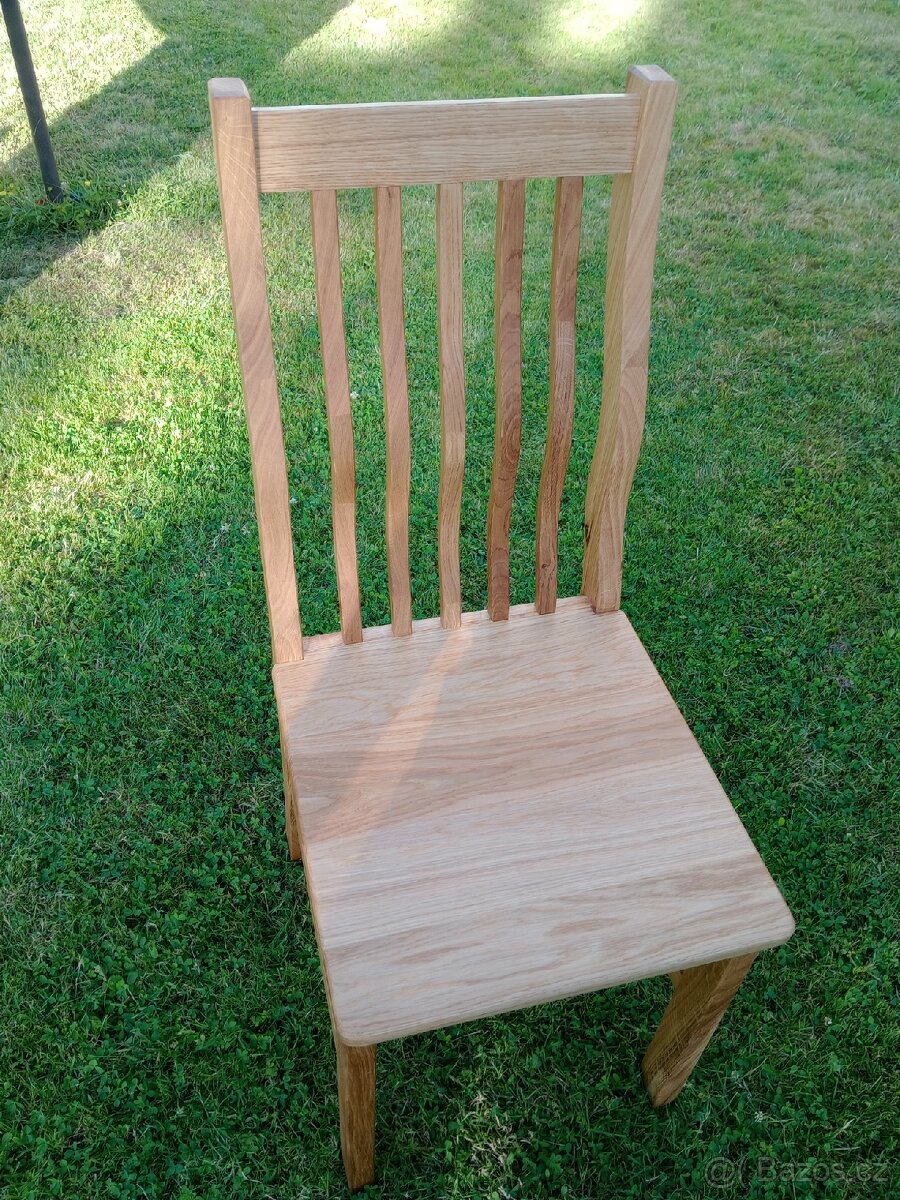 Jídelní židle masiv dub tvarovaná - 4