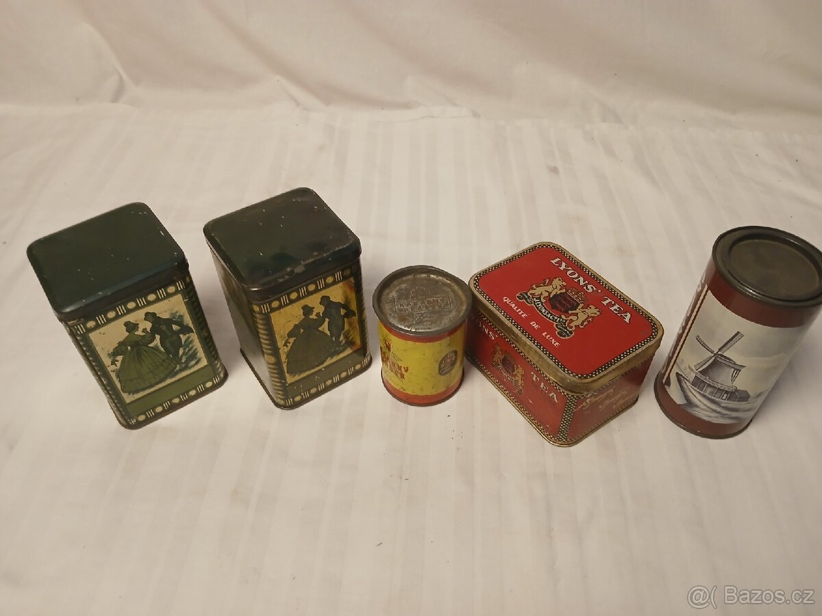Starožitné reklamní plechovky 3 - 4