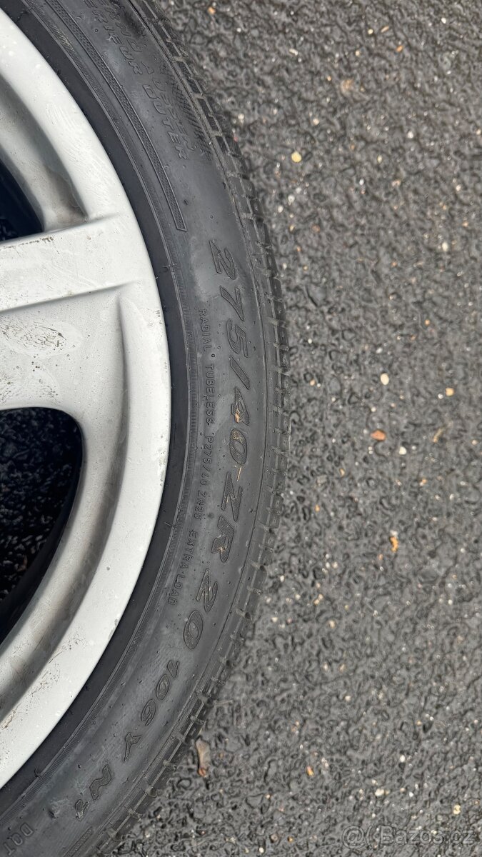 ALU Kola Porsche originál 5x130 vč. pneu 275/40/R20 106Y - 4