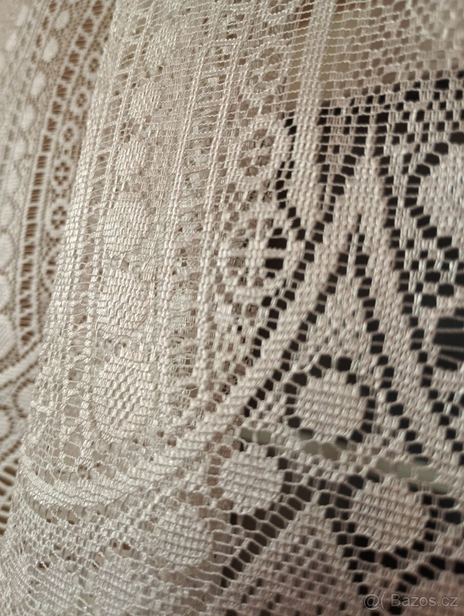 Krátká záclona 60 cm, bílá - 4