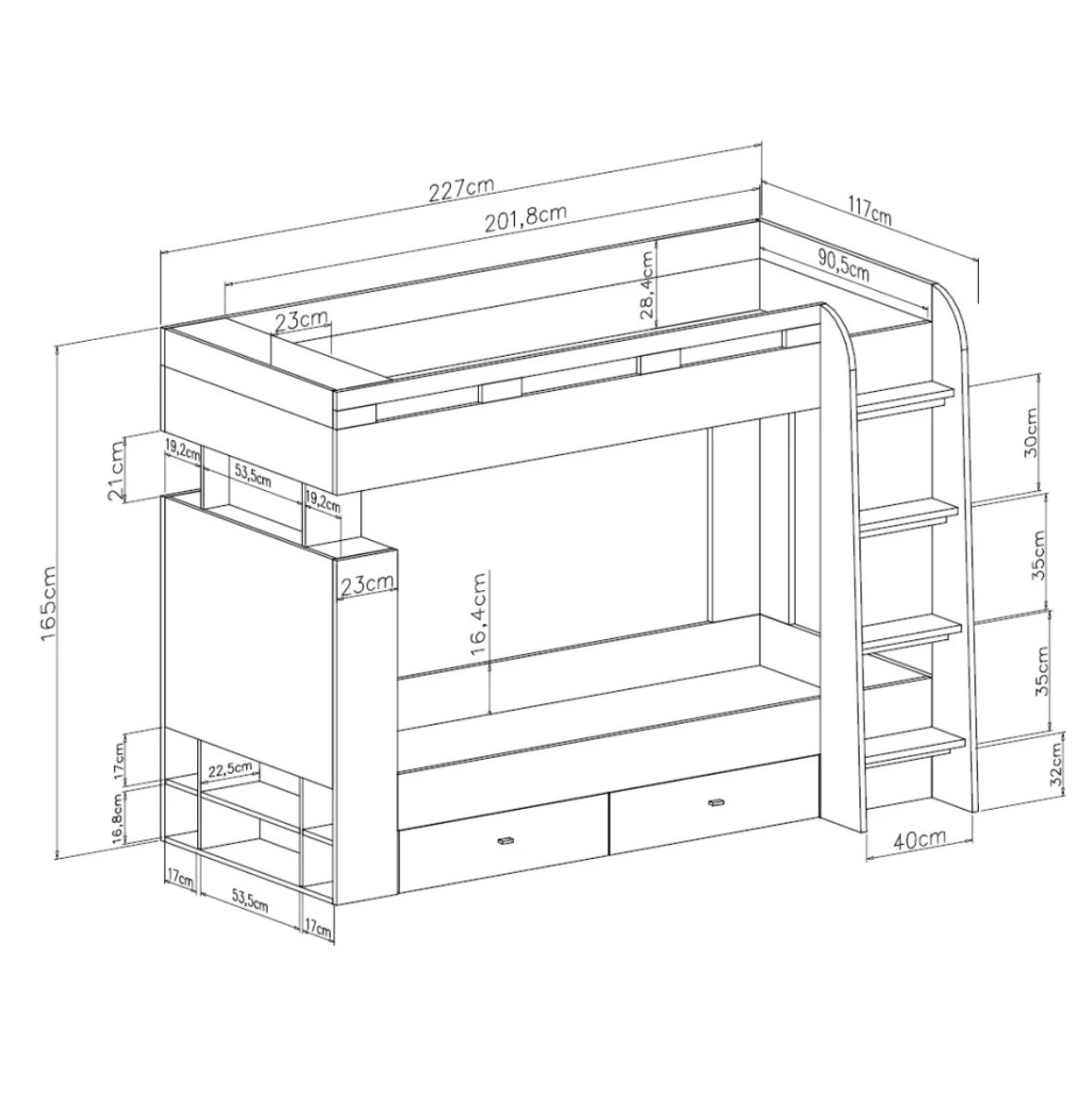 Dvoupatrová postel - 4