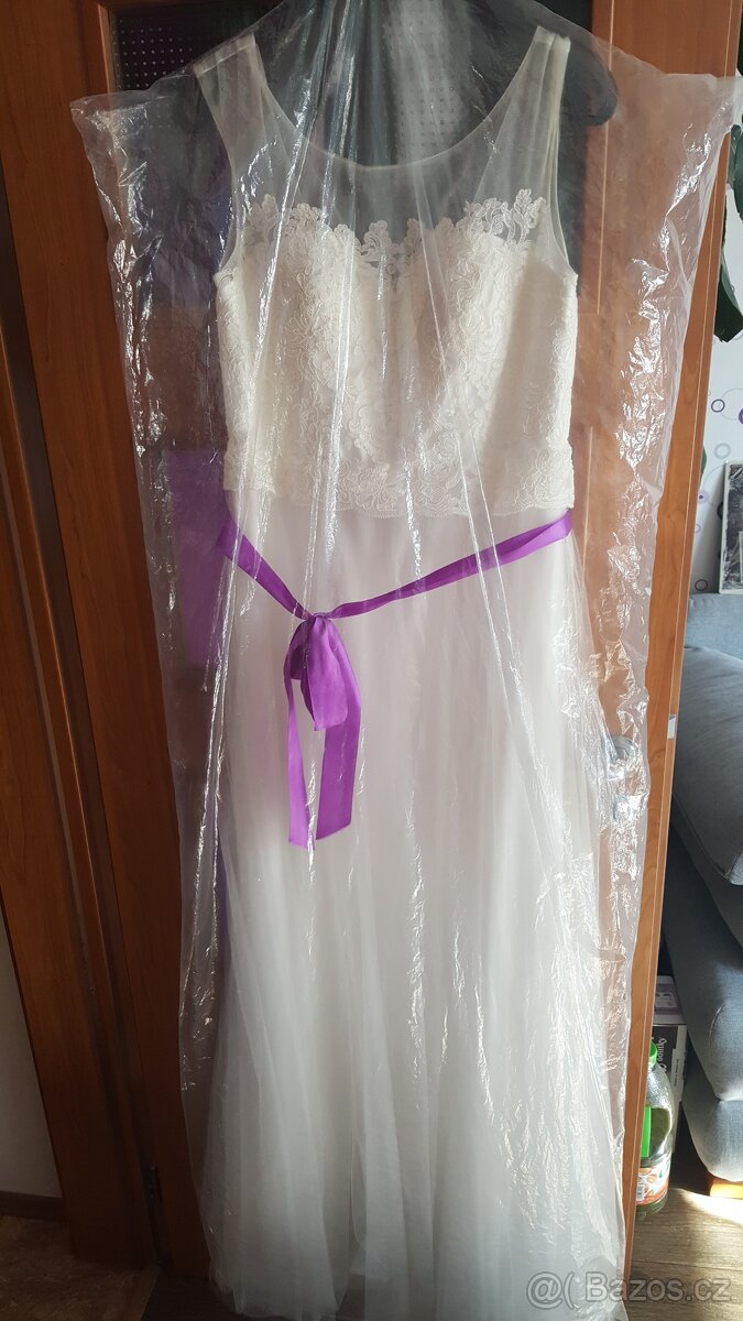 Svatební šaty ivory vel.42 - 4