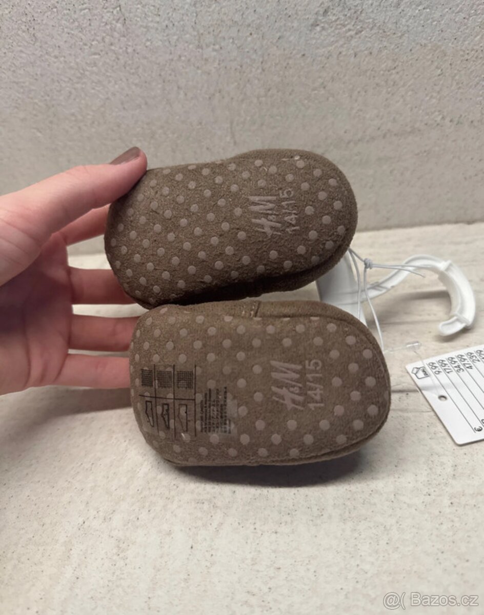 NOVÉ - Hnědé unisex capáčky H&M - 4