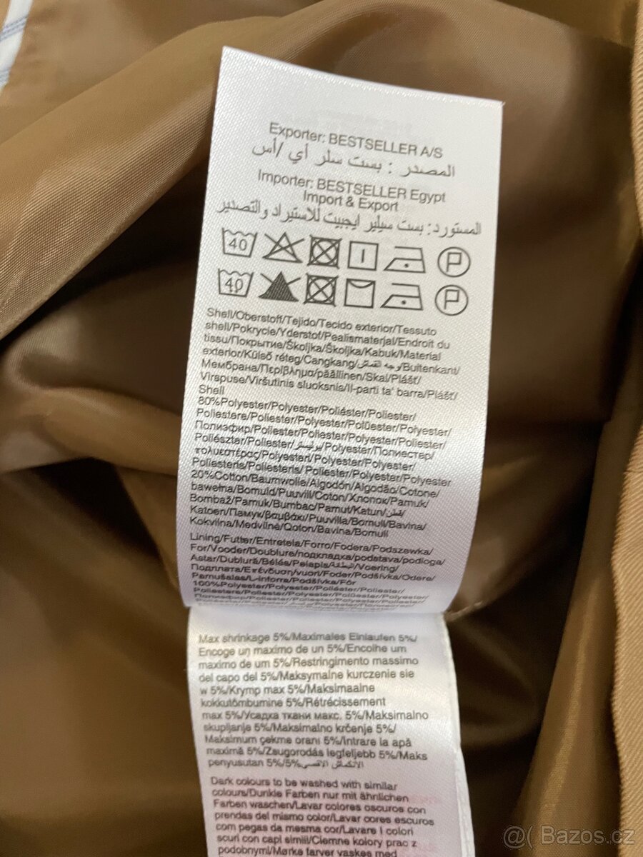 Dámský kabát (trenčkot), zn. Vero Moda, vel. S - 4