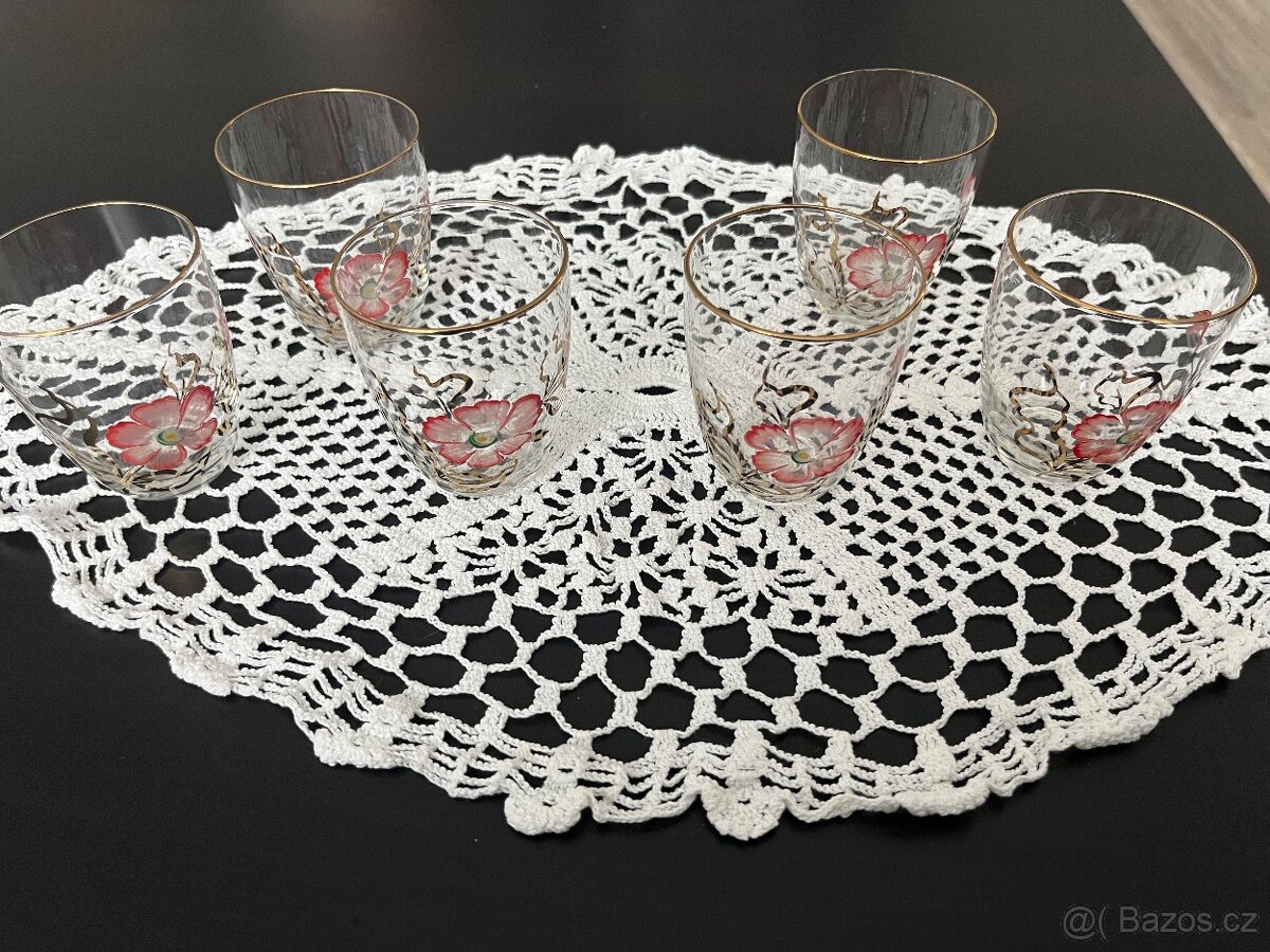 Ručně malované sklenice-likérky - 4