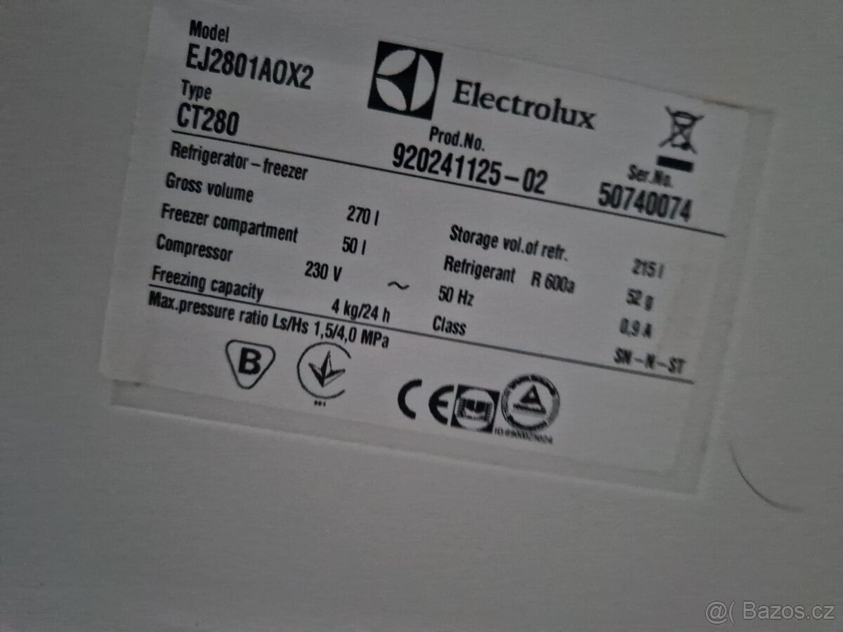 Lednice stribrna Electrolux - 4