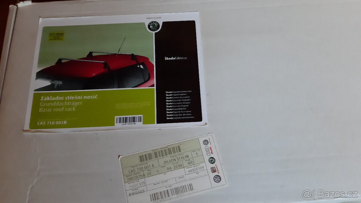 Základní střešní nosič na Škodu Fabia - 4