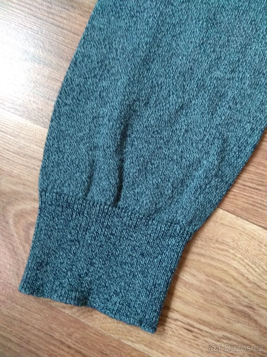 Nový pánský bavlněný svetr C&A - modro-šedý, L - 4