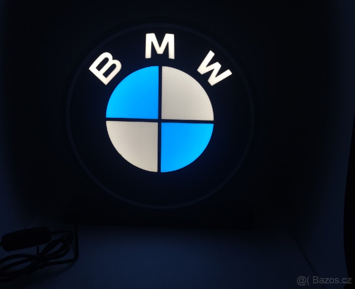 Prodám nový znak BMW s podsvětlením (led pásek) - 4