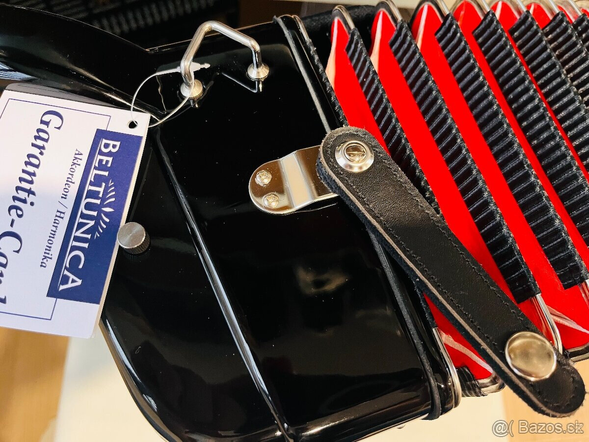 Nový akordeón Beltunica Proffesionall- III- 96 basový- krásn - 4