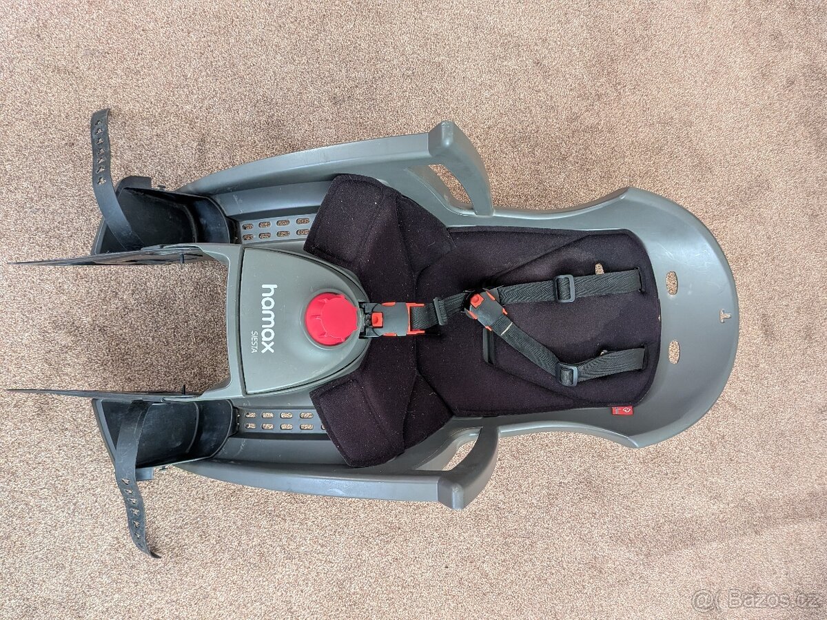 Cyklosedačka Hamax Siesta + 2 držáky + vysoká upínací tyč - 4