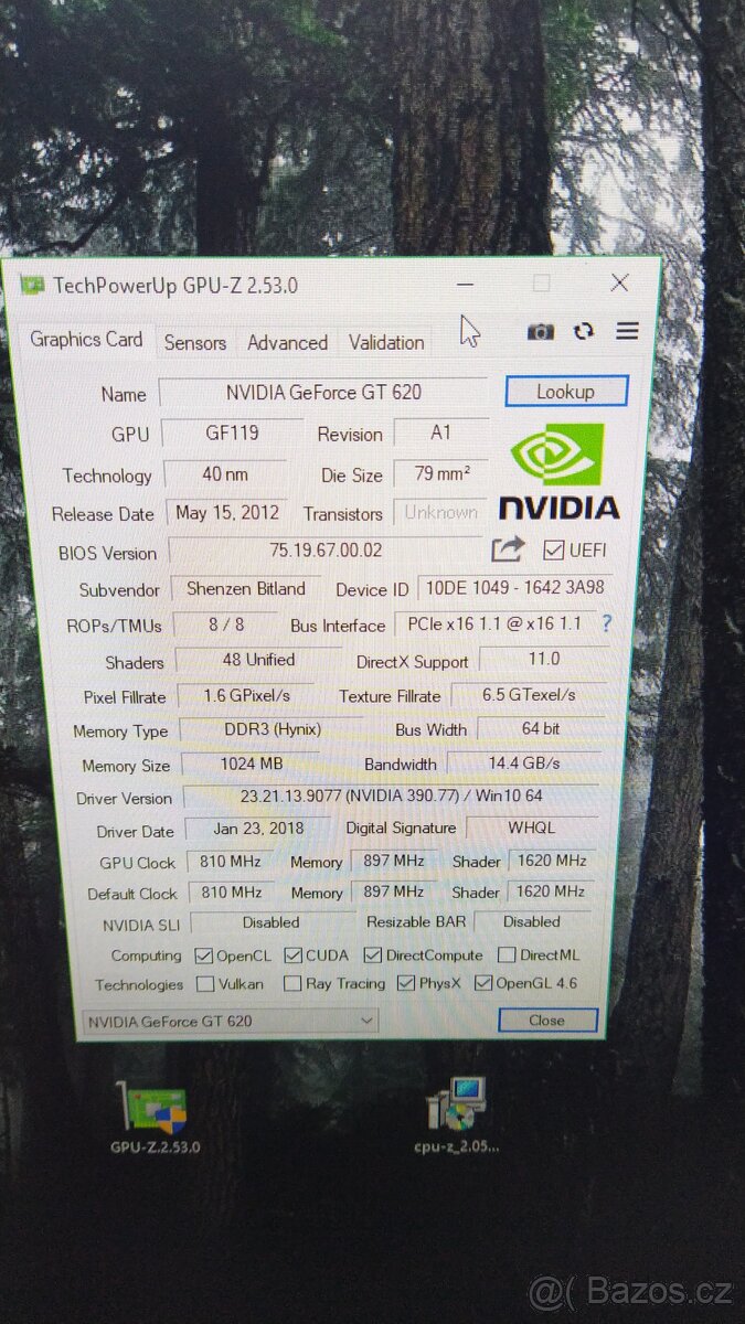 Grafická karta nVidia GeForce GT620 1GB - 4