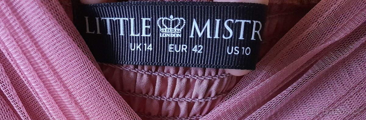 Růžové večerní šaty - nenošené - 4