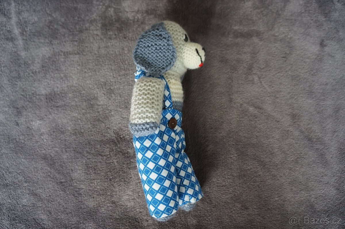 Nová pletená hračka - pejsek - 4