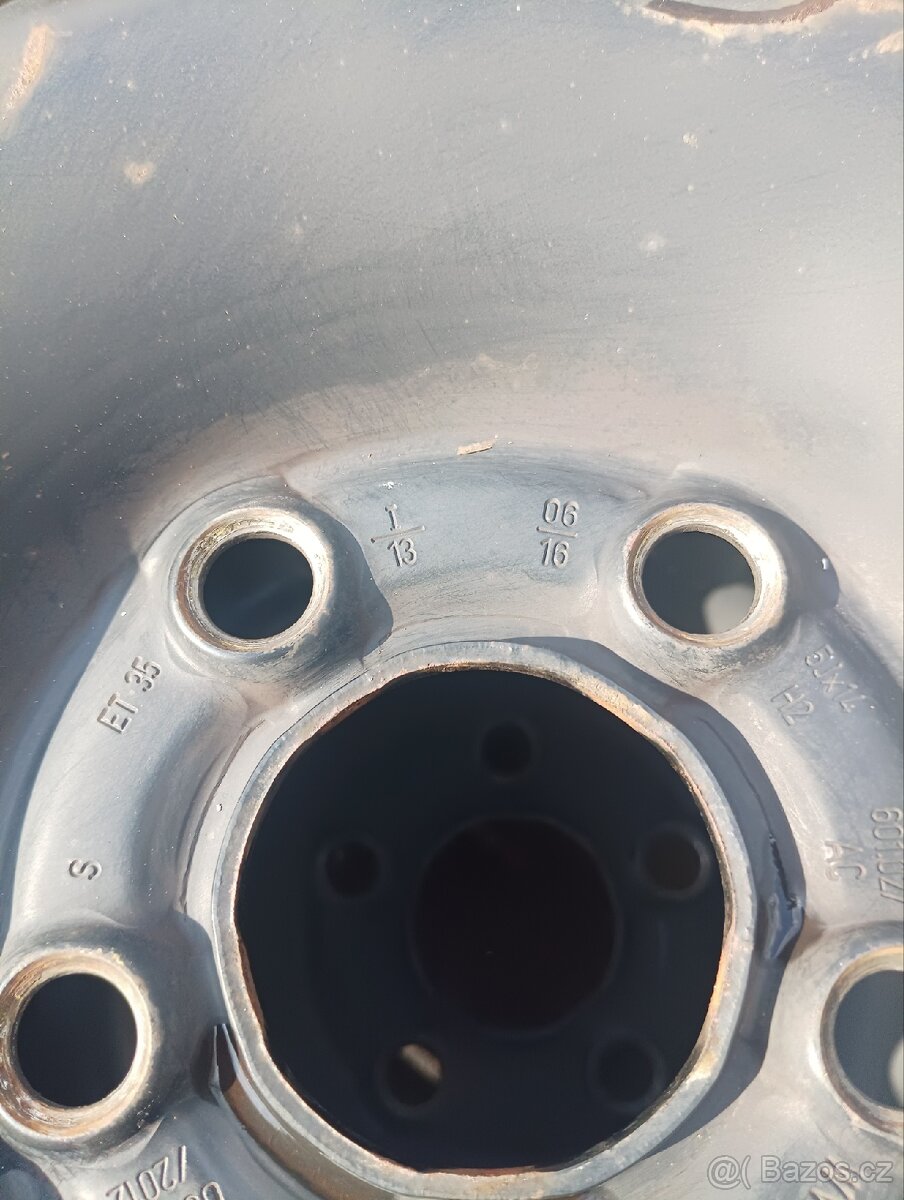 Plechové disky 5x100 R14, Fabia - 4