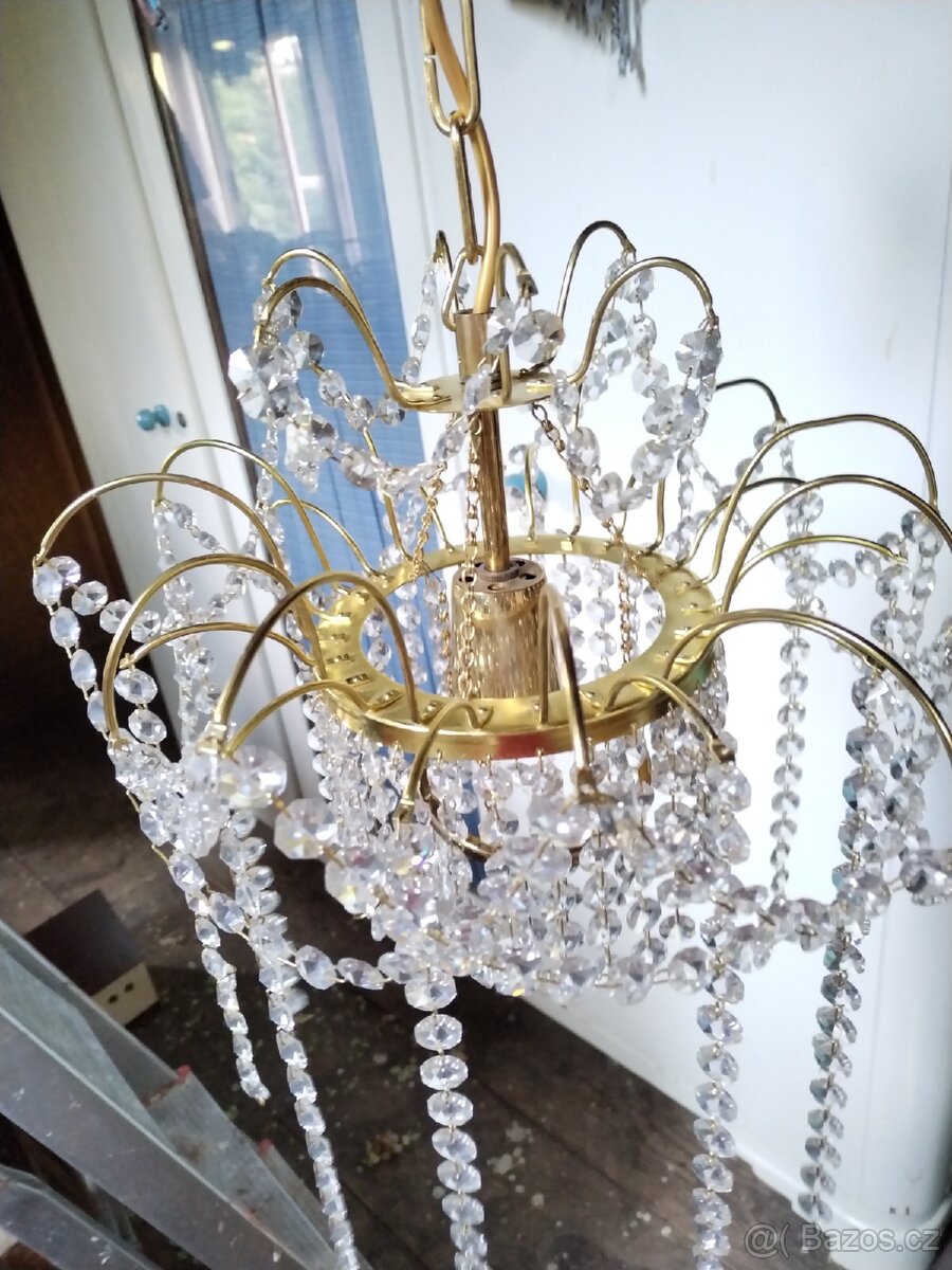 Retro křišťálový lustr - 4
