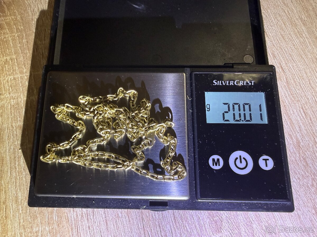 Zlatý řetízek Anker s křížkem 24,91g 585/1000 - 4