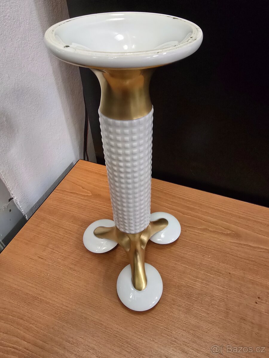 Trojramenný porcelánový svícen - 4