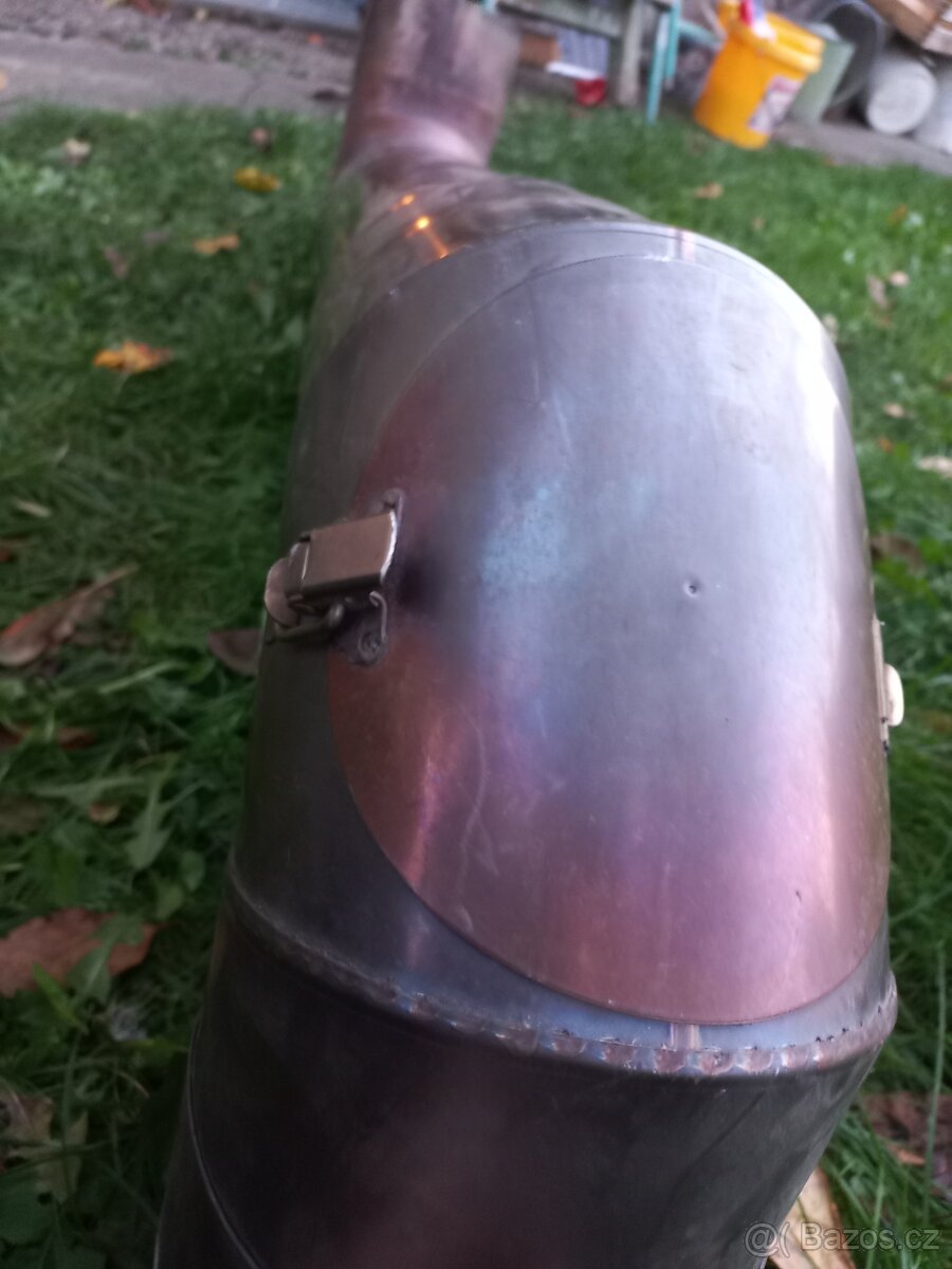 Nerez.kouřovod pr. 150/130mm do místnosti - 4