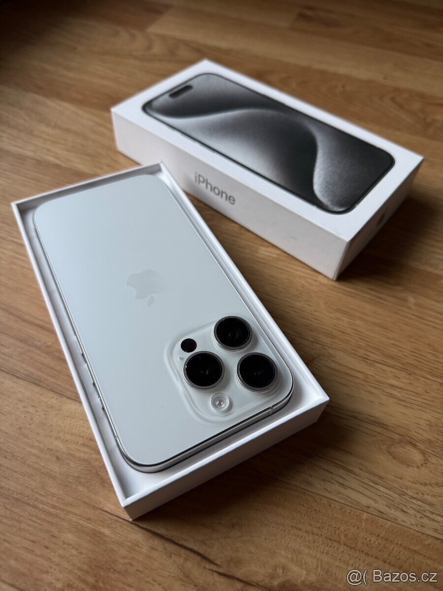 Apple iPhone 15 Pro 128GB bílý titan - 4