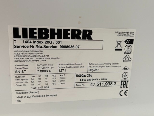 Lednice s mrazákem Liebherr T1404 - 4
