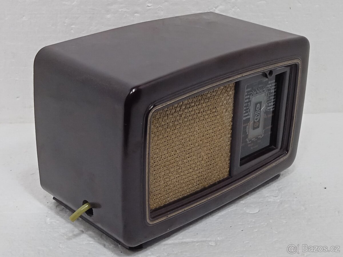 PHILIPS 208U Bakelitové retro lampové rádio - 4