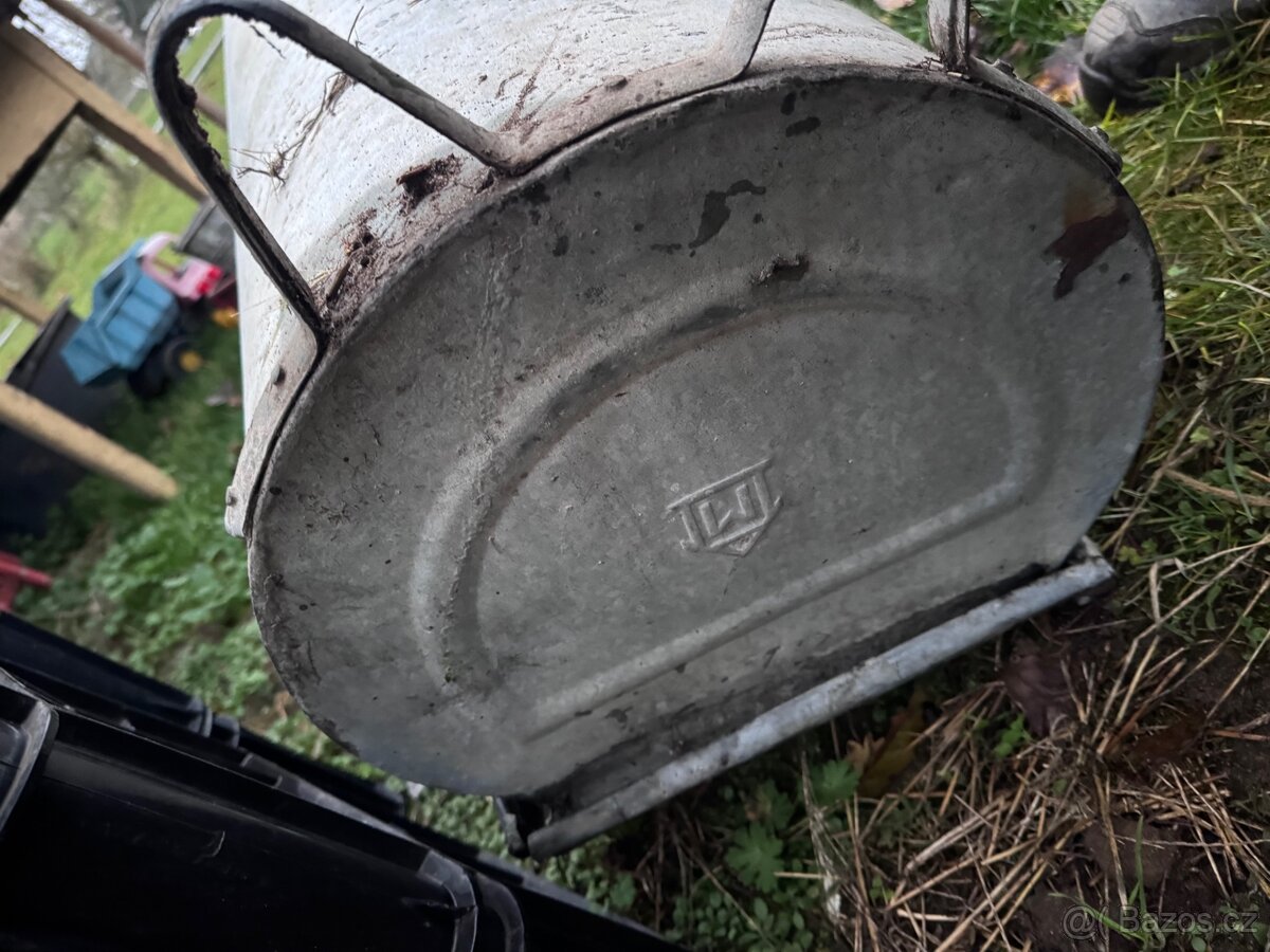 RETRO PLECHOVÁ VANA NA ZAHRADU. - 4