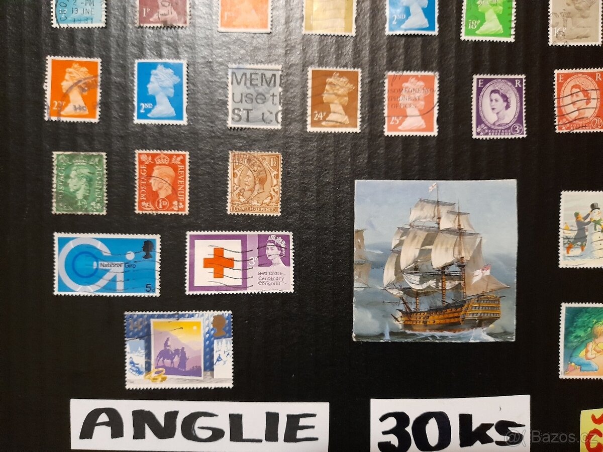 poštovní známky / ANGLIE č.3 30ks - 4