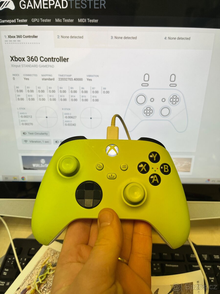 Microsoft Xbox Series S/X Controller Žlutý - 4