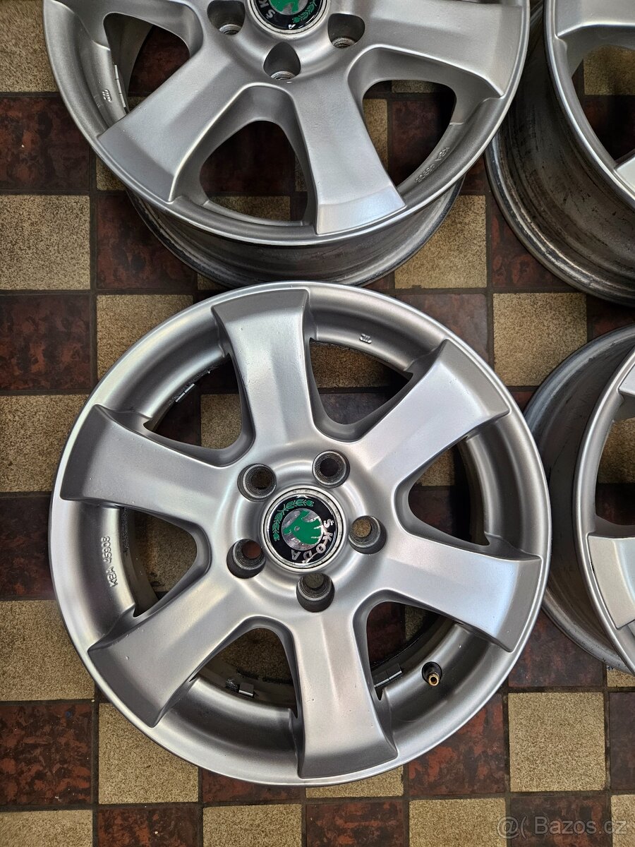 alu kola 14 5x100 5,5Jx14 et37 Škoda Fabia VW polo - 4