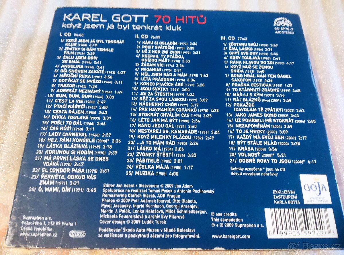 Cd - 3 x Karel Gott - 4