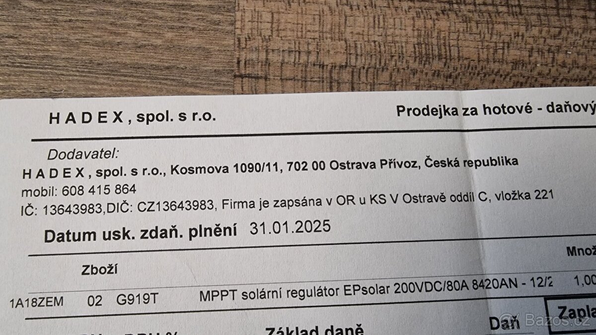 V záruce-MPPT solární regulátor EPsolar 200V/80A - 4