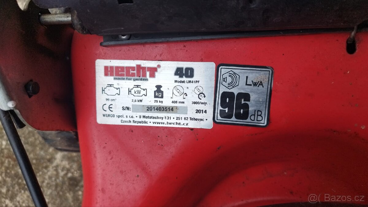 Prodám benzínovou sekačku Hecht - 4