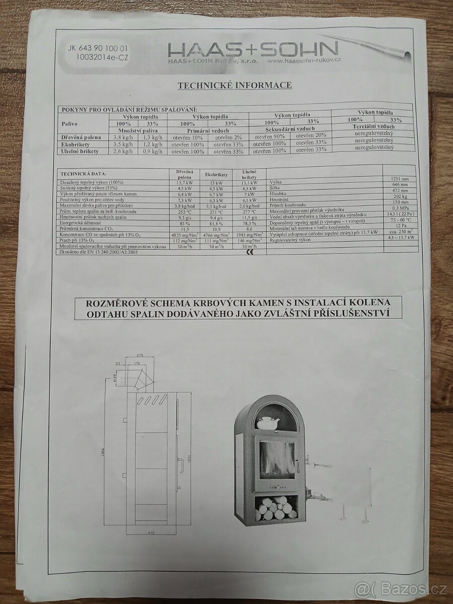 Krbová kamna s výměníkem - 4