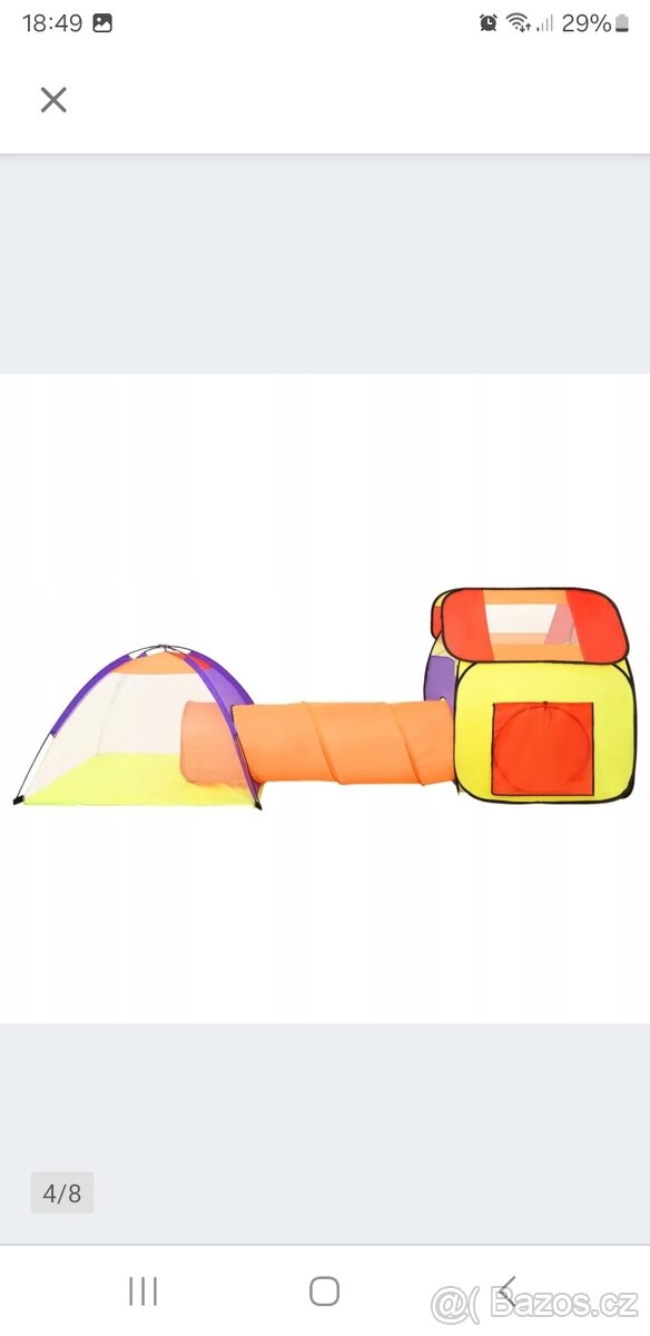 Stan s tunelem 3 v 1 s míčky - 4