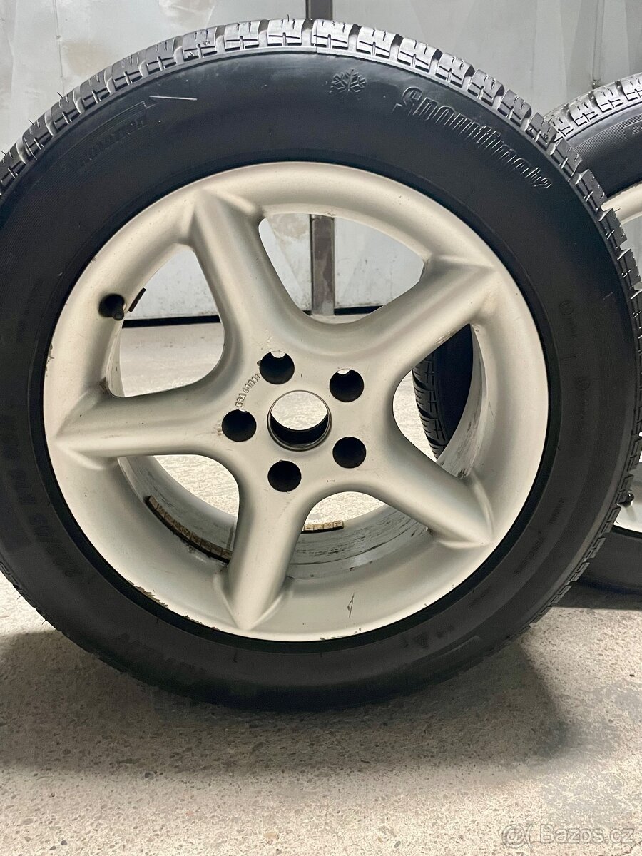 Zimní sada alu kol + pneu Riken Snowtime 225/55 R16 – pěkný - 4