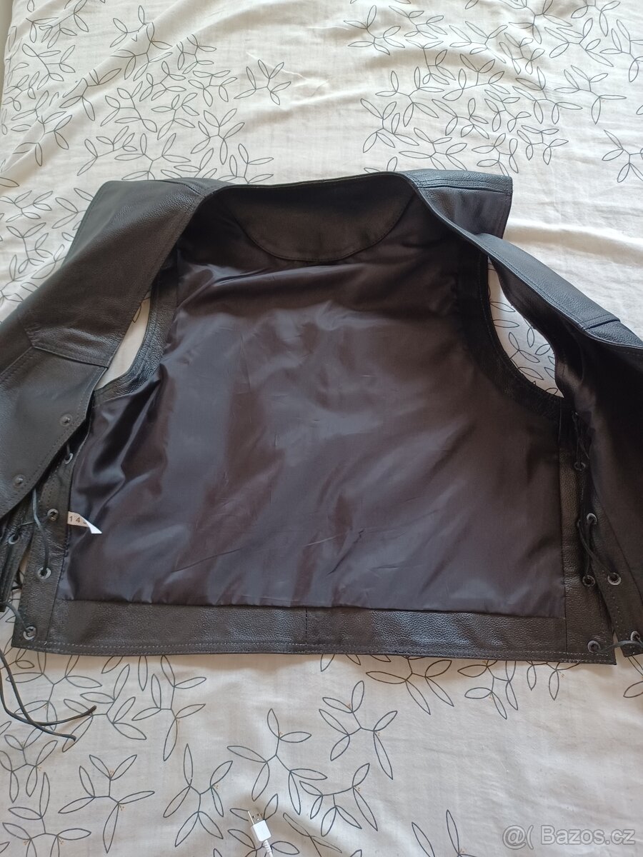 Kožená vesta Chopper XXL - 4