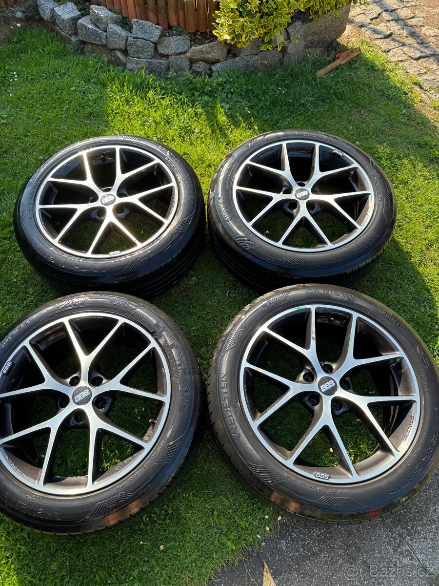 4x BBS 19” alu kola – 5×114.3 – s pneu zdarma - 4