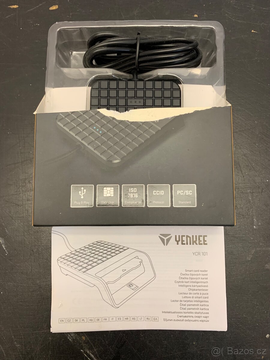 ČIPOVÁ ČTEČKA, ČTEČKA OBČANEK OP, YENKEE YCR 101 - 4
